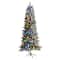 6.5ft. Pre-Lit Flocked British Columbia Mountain Fir Artificial Christmas Tree, Multicolor Bulbs
